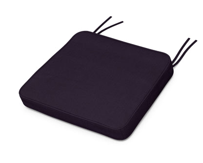 Martha Stewart by POLYWOOD® Chinoiserie Arm Chair Seat Cushion in Navy Linen