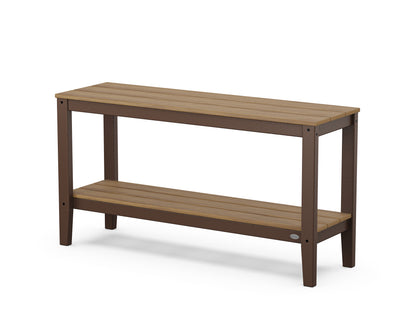POLYWOOD® Newport 55" Console Table in Mahogany / Natural