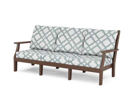 Country Living Wovendale Deep Seating Sofa in Mahogany / Trellis Glacier Spa