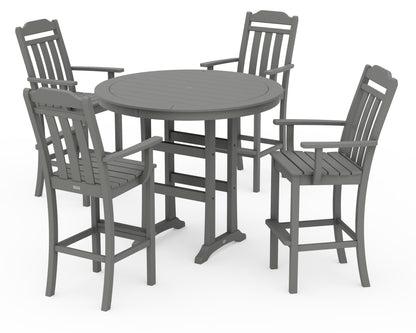 Country Living Cottage 5-Piece Round Bar Set in Slate Grey