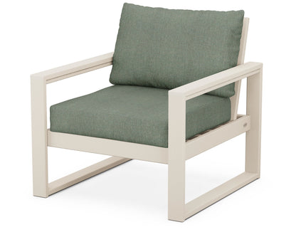 POLYWOOD® EDGE Club Chair in Sand / Cast Sage