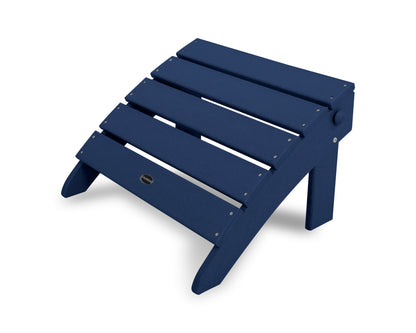 POLYWOOD® Classic Oversized Adirondack Folding Ottoman in Navy