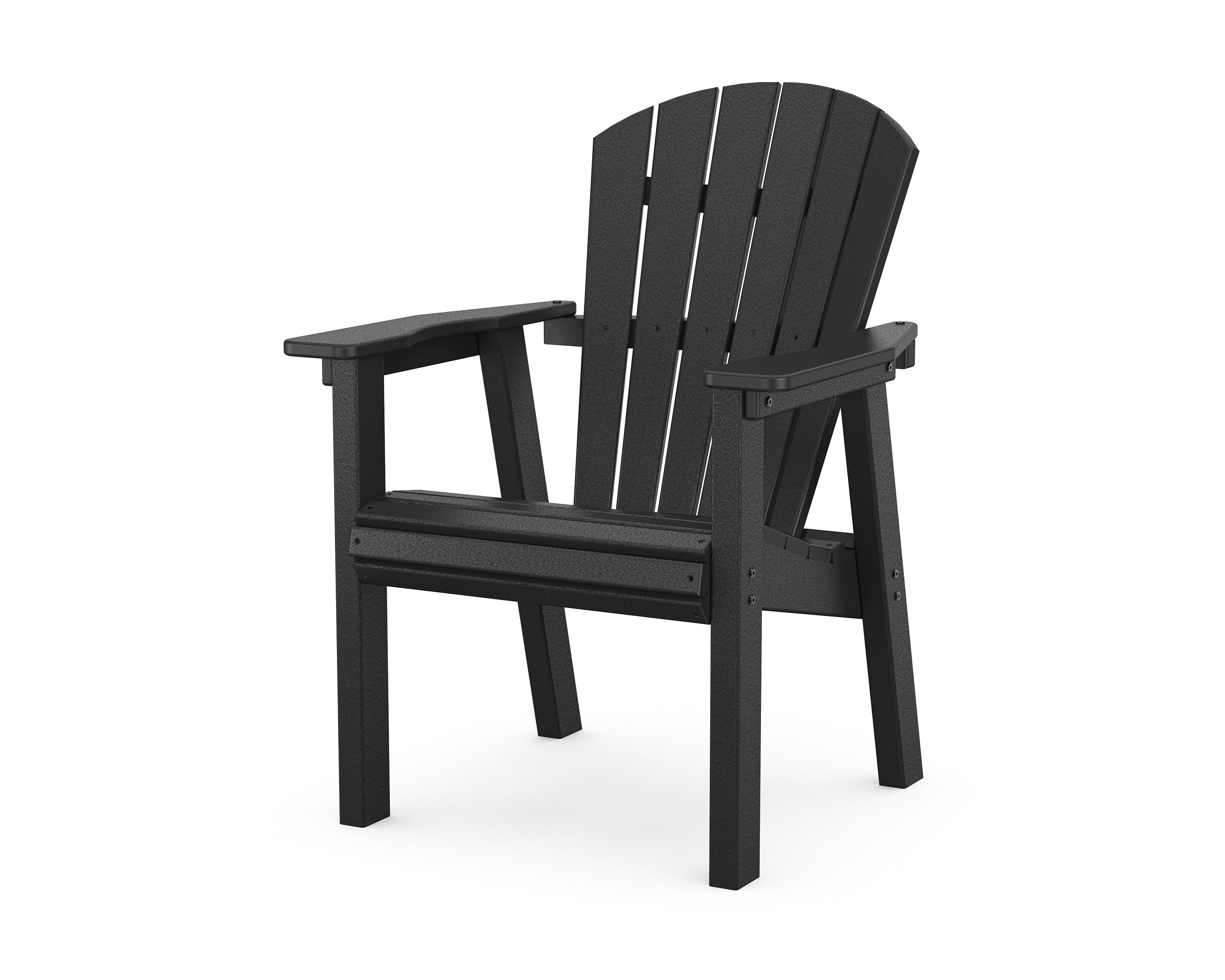 POLYWOOD® Seashell Dining Chair in Black