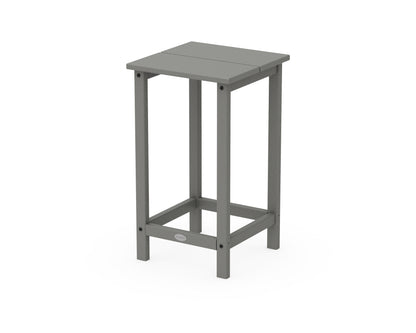 POLYWOOD® Studio Square Counter Side Table in Slate Grey