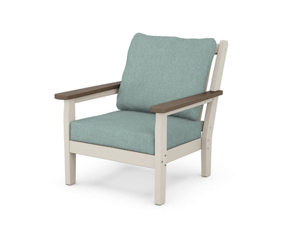 POLYWOOD® Chippendale Deep Seating Chair in Sand / Kona / Glacier Spa