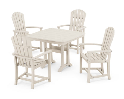 POLYWOOD® Palm Coast 5-Piece Dining Set with Trestle Legs in Sand