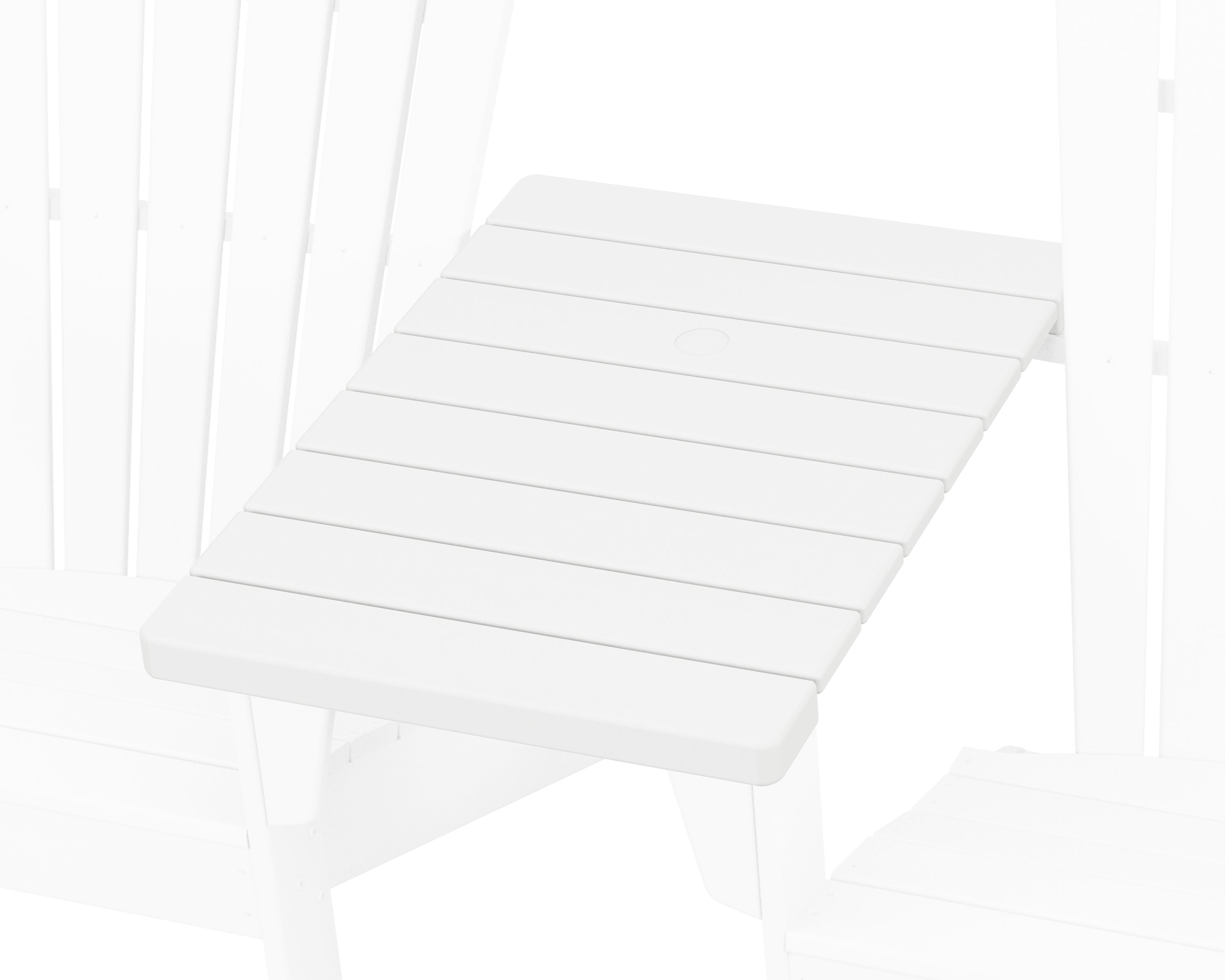 POLYWOOD® Straight Adirondack Connecting Table in White