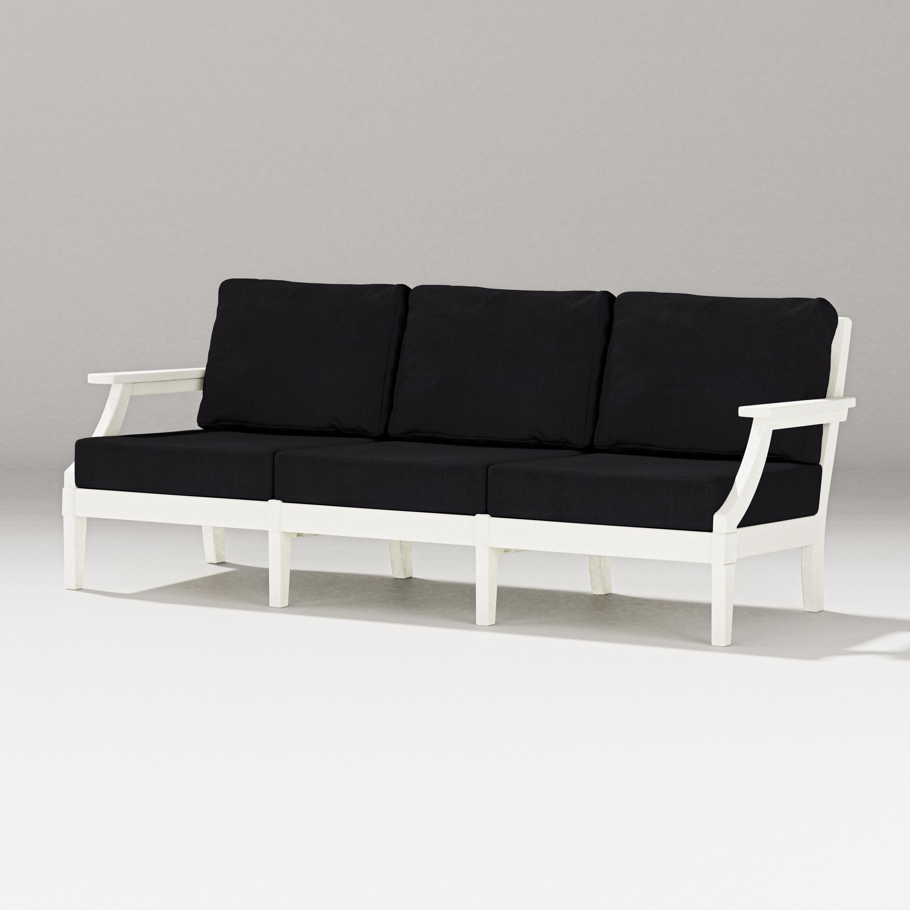 PW Designer Series Estate Sofa in Vintage White / Midnight Linen