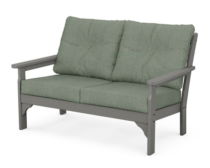 POLYWOOD® Vineyard Deep Seating Loveseat in Slate Grey / Cast Sage