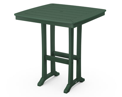 POLYWOOD® Nautical Trestle 37" Bar Table in Green