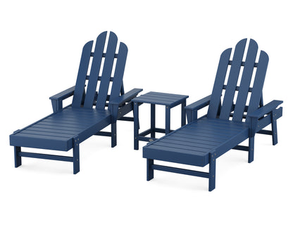 POLYWOOD® Long Island Chaise 3-Piece Set in Navy