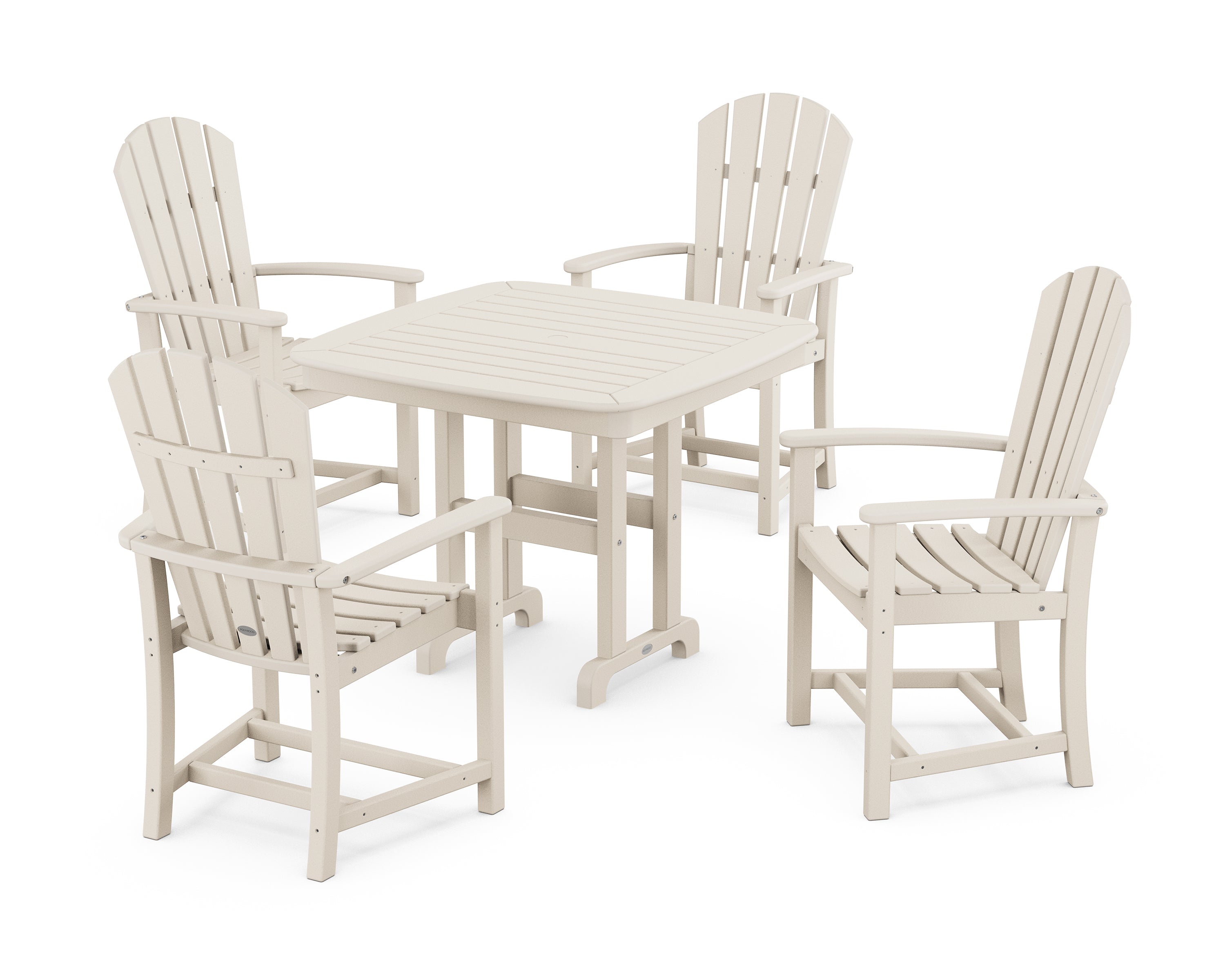 POLYWOOD® Palm Coast 5-Piece Dining Set in Sand