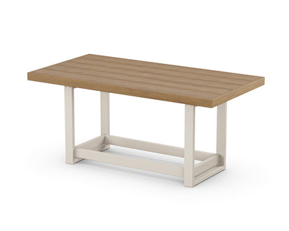 POLYWOOD® EDGE 40 x 78 Counter Table in Sand / Natural