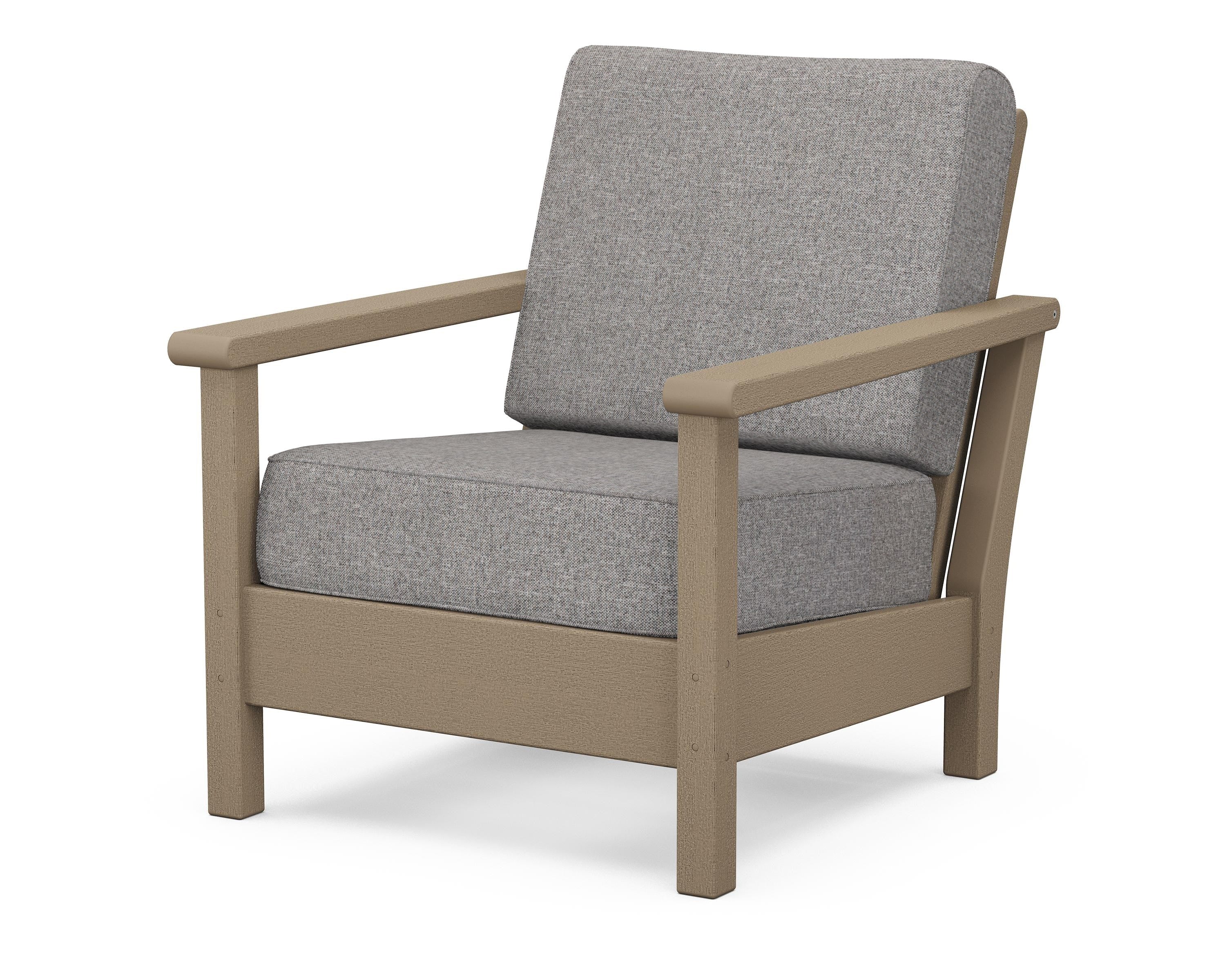 POLYWOOD® Harbour Deep Seating Chair in Vintage Sahara / Grey Mist