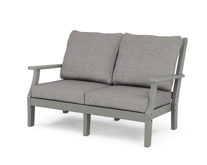 Country Living Wovendale Deep Seating Loveseat in Slate Grey / Grey Mist