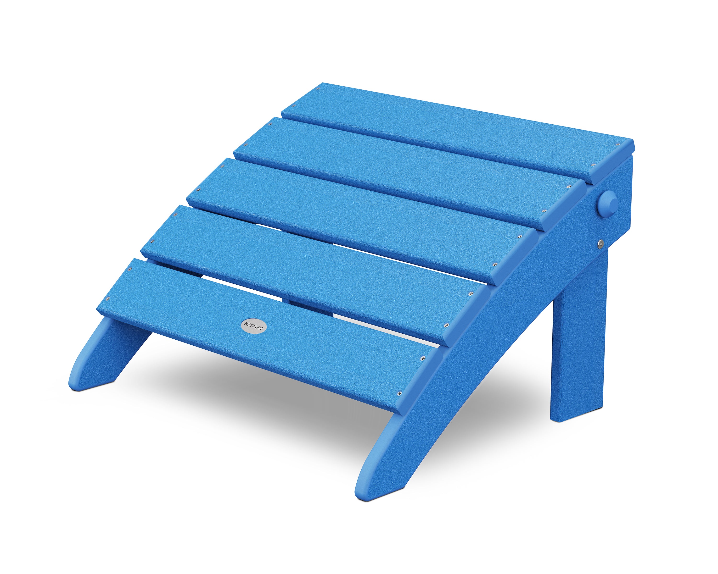 POLYWOOD® Classic Oversized Adirondack Folding Ottoman in Pacific Blue