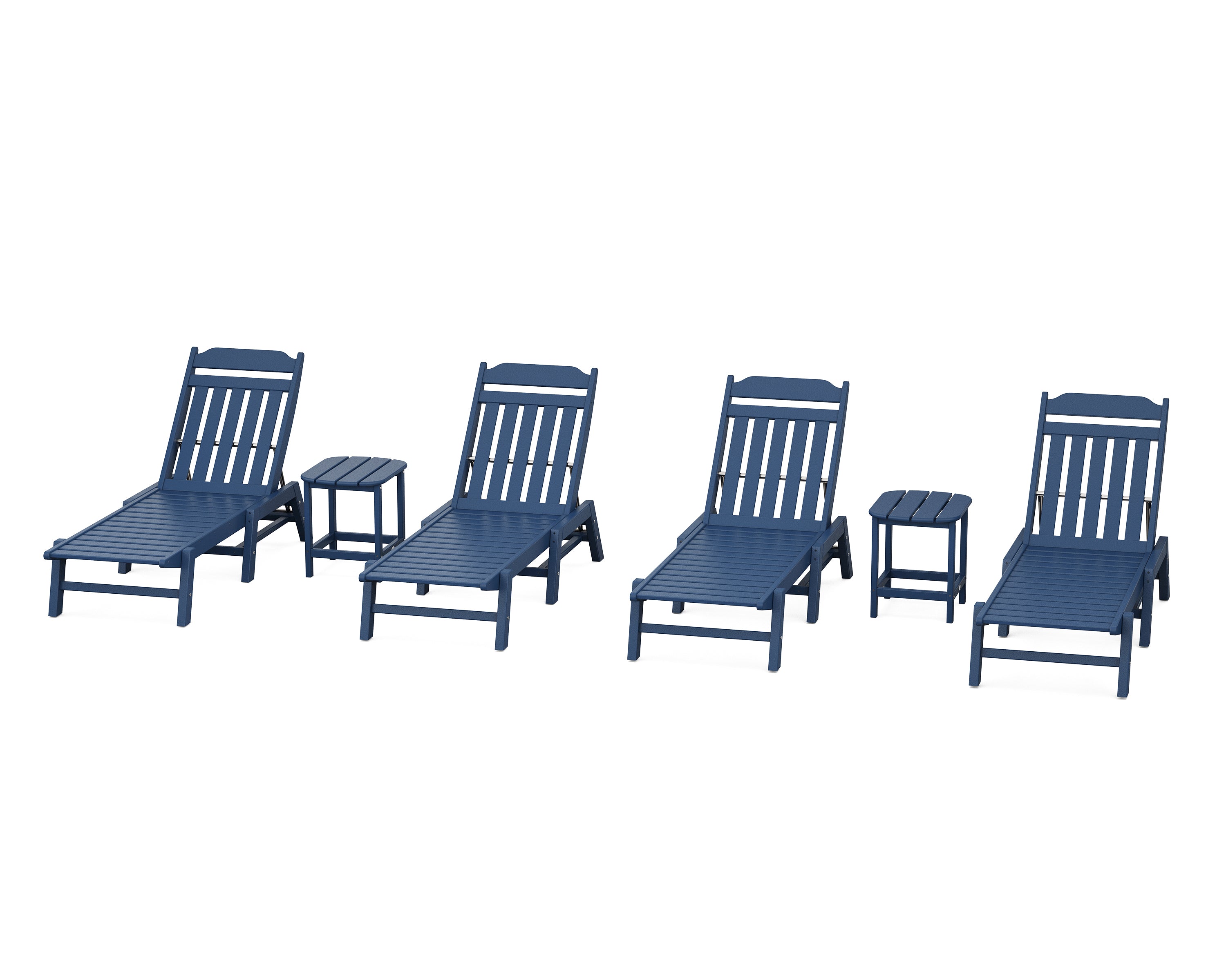 Country Living Cottage 6-Piece Chaise Set in Navy
