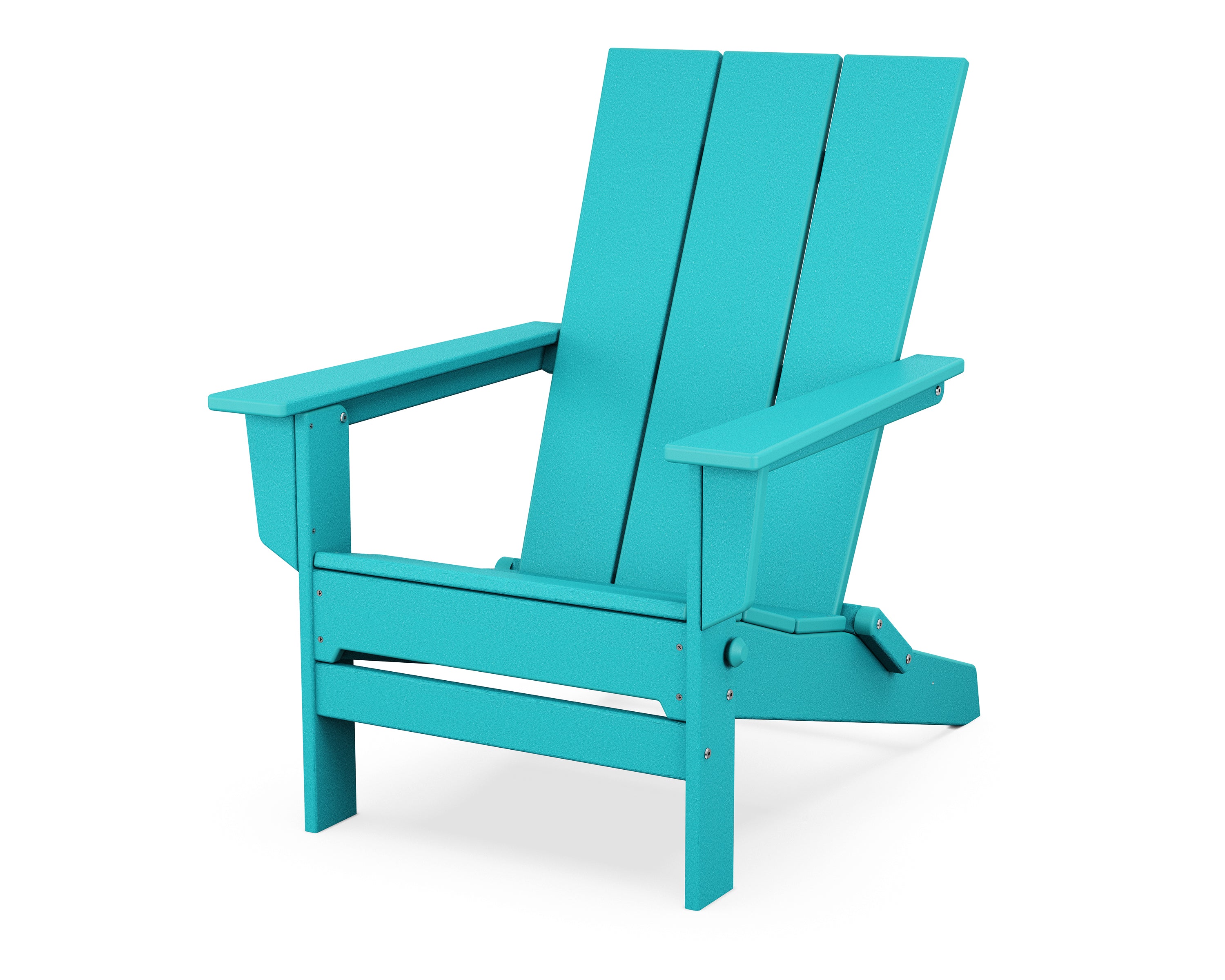 POLYWOOD® Modern Studio Folding Adirondack Chair in Aruba