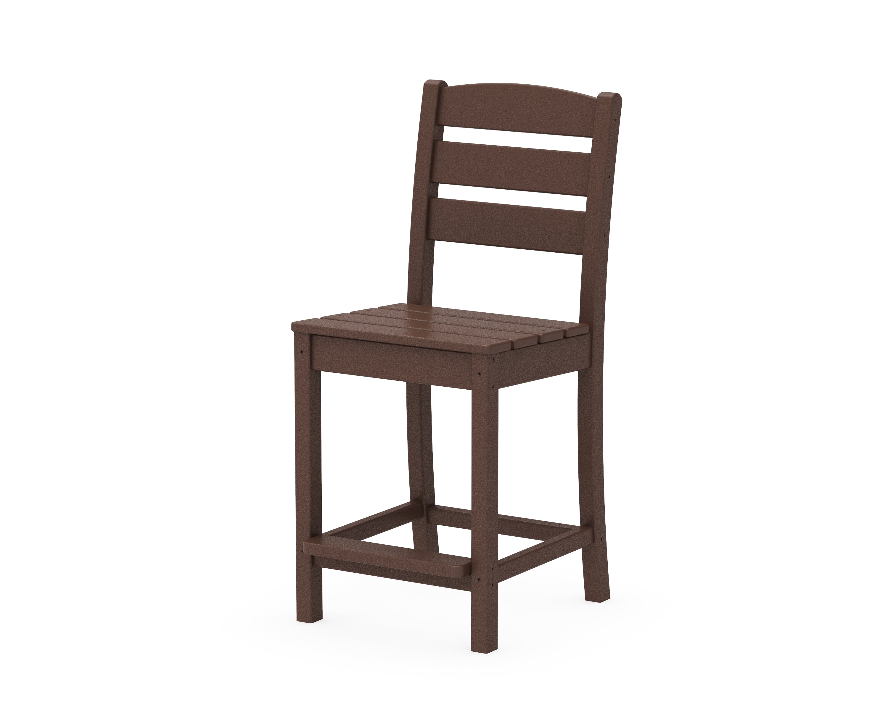 POLYWOOD® Lakeside Counter Side Chair in Mahogany