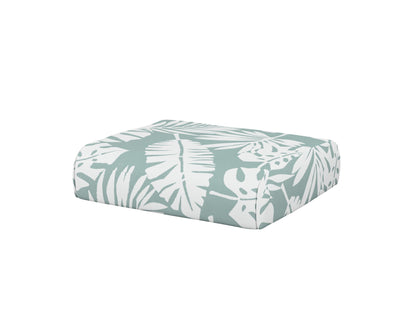 POLYWOOD® Club Ottoman Cushion in Leaf Glacier Spa