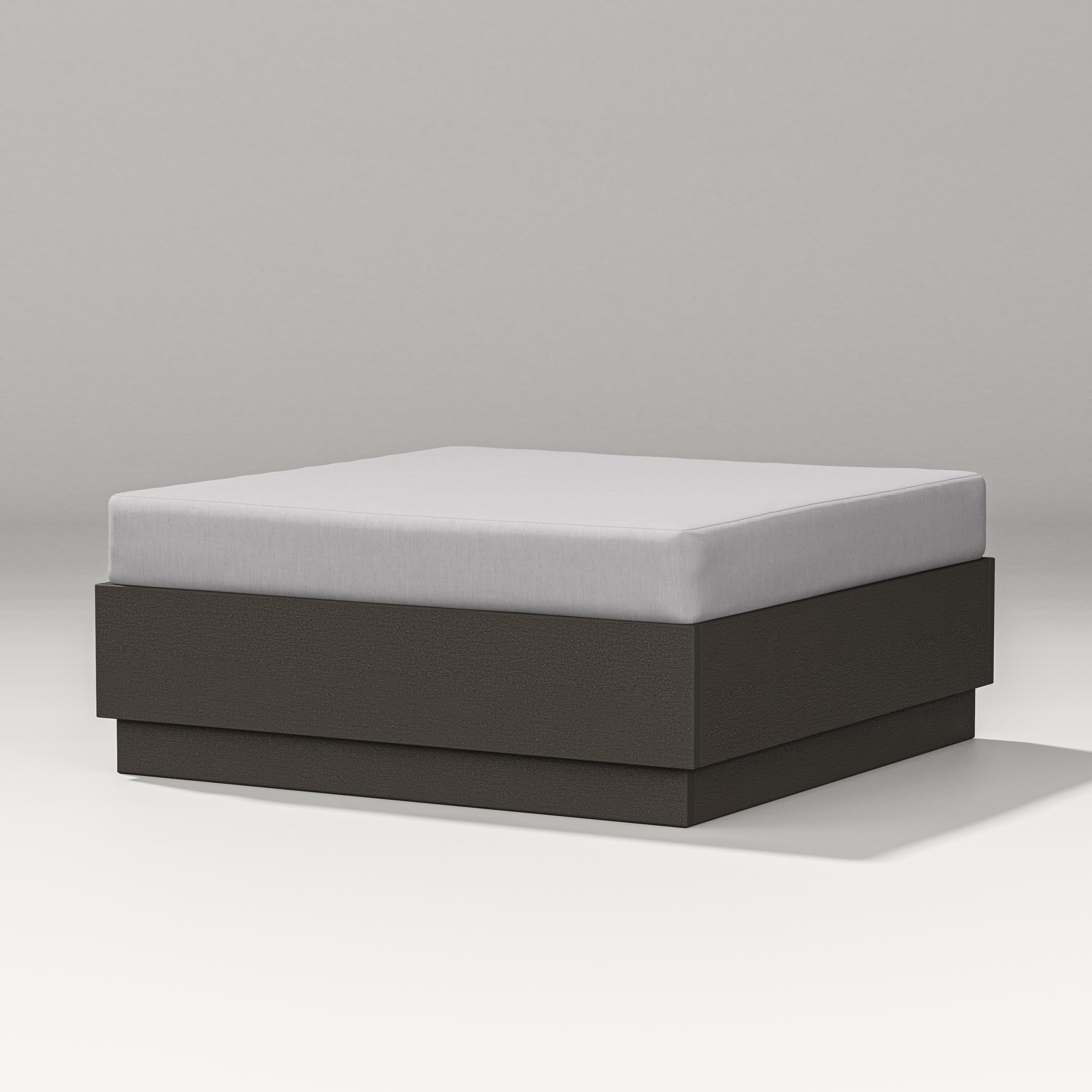PW Designer Series Elevate Lounge Ottoman in Vintage Coffee / Granite