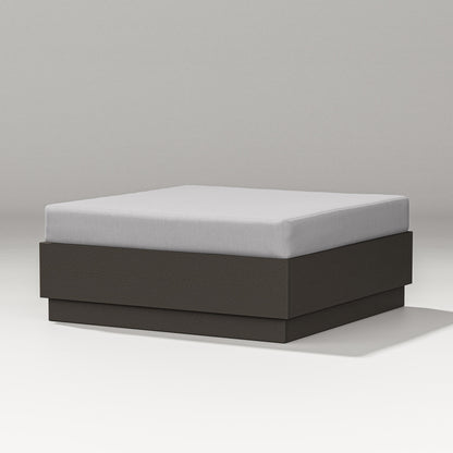 PW Designer Series Elevate Lounge Ottoman in Vintage Coffee / Granite