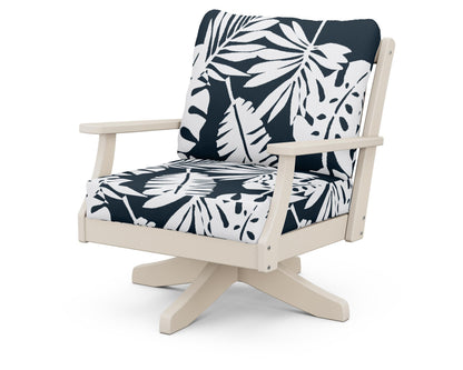 Braxton Deep Seating Swivel Chair - Sand