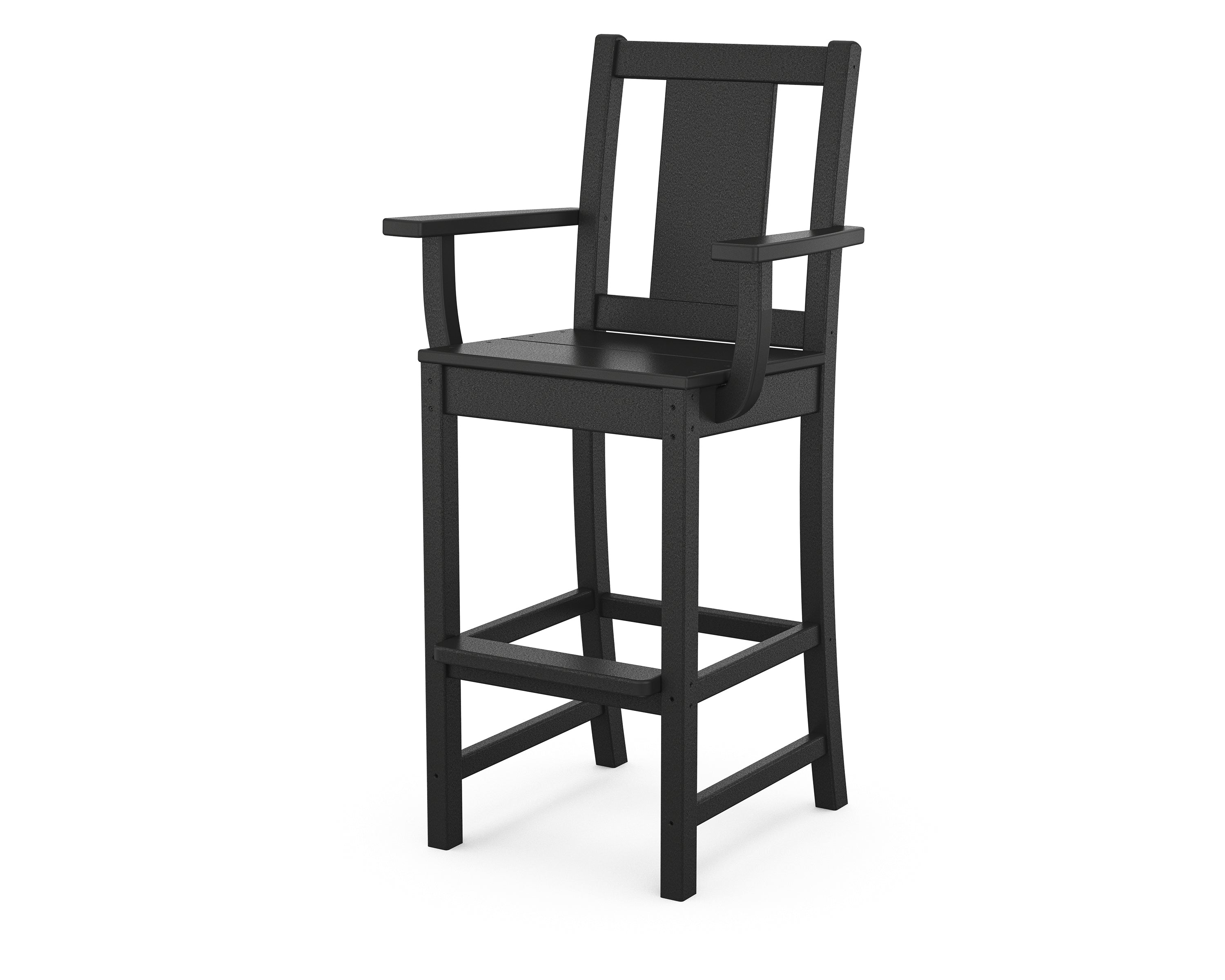 POLYWOOD® Prairie Bar Arm Chair in Black
