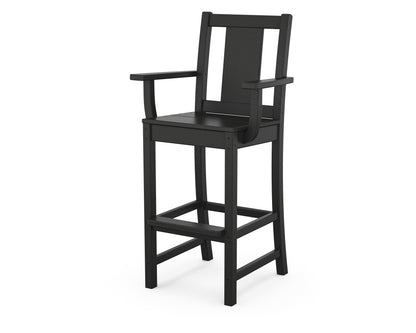 POLYWOOD® Prairie Bar Arm Chair in Black