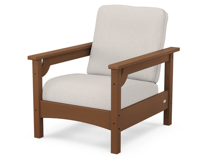 POLYWOOD® Club Chair in Teak / Cast Ash