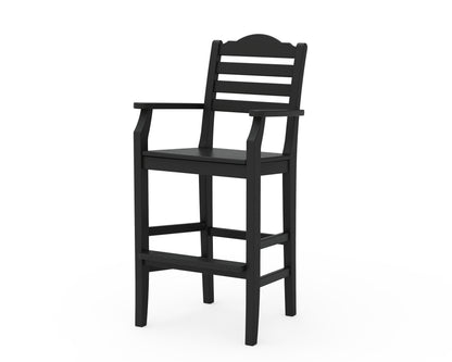 Draper James™ by  POLYWOOD® Savannah Bar Arm Chair in Black