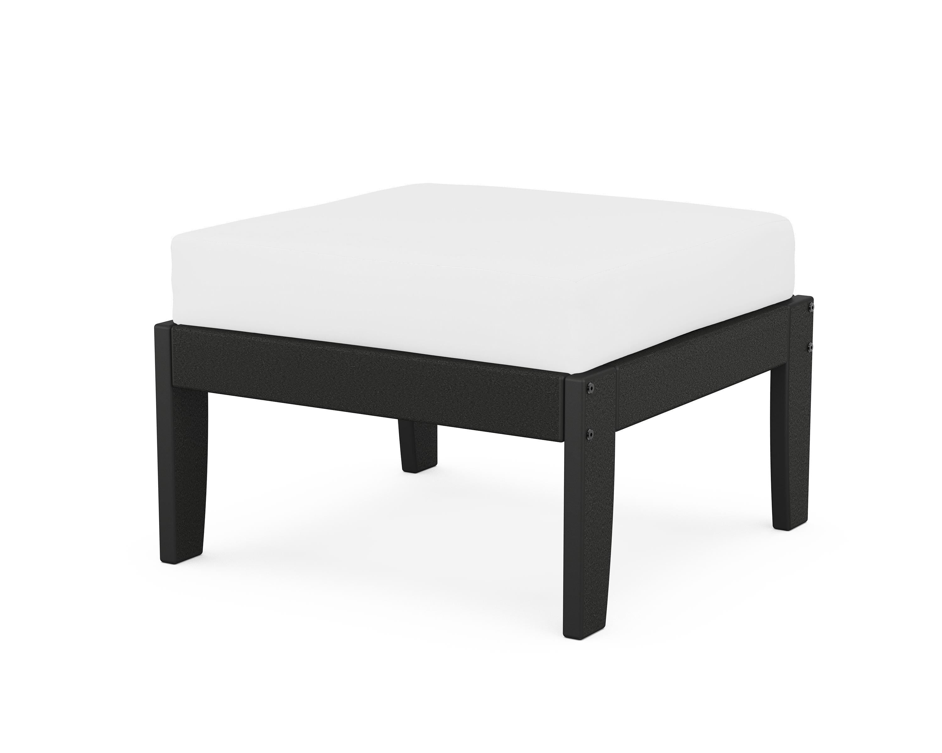 Unbranded Modular Ottoman - Classic in Black / Natural