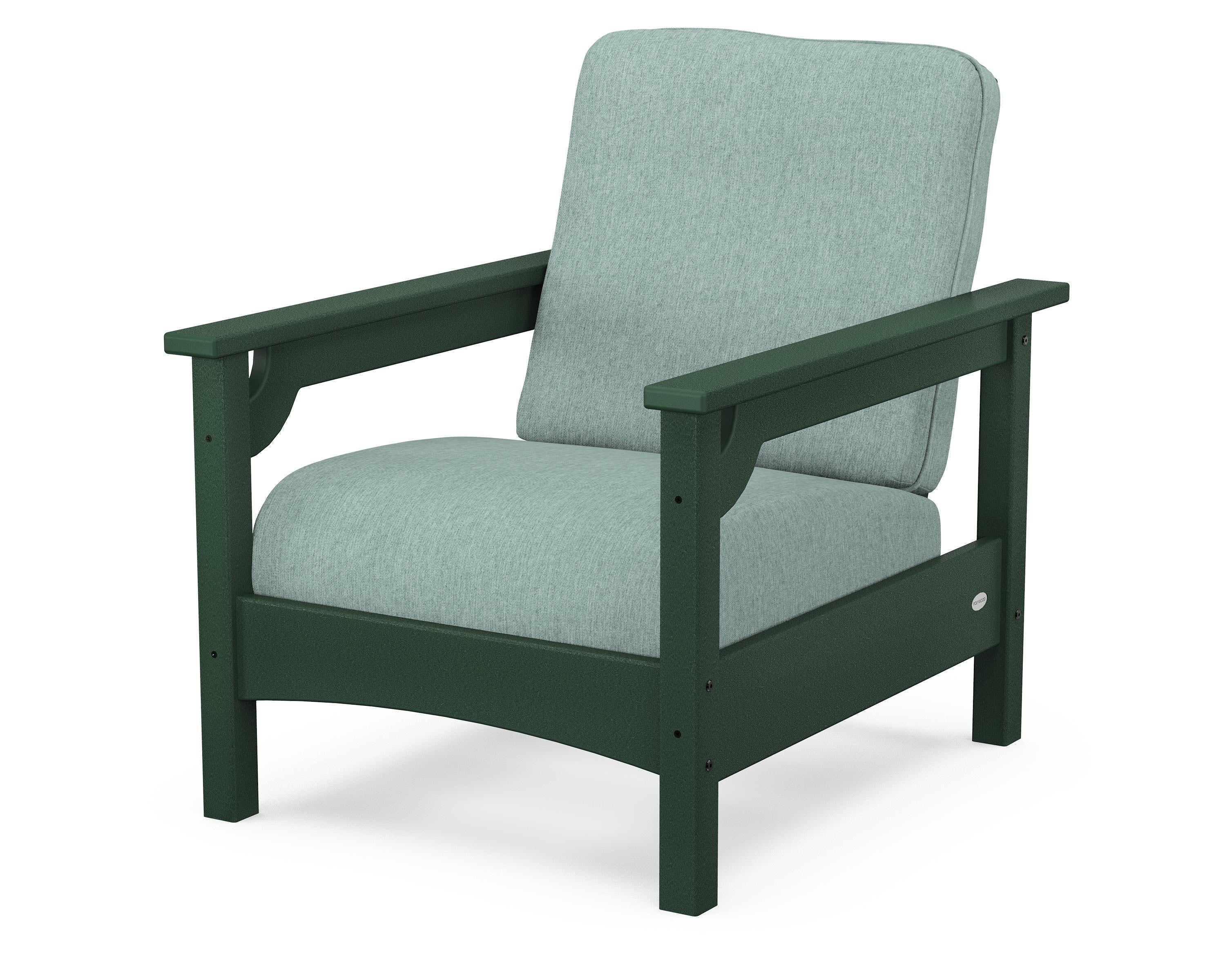 POLYWOOD® Club Chair in Green / Glacier Spa