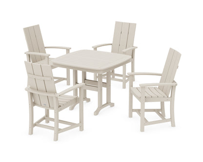 POLYWOOD® Modern Adirondack 5-Piece Dining Set in Sand