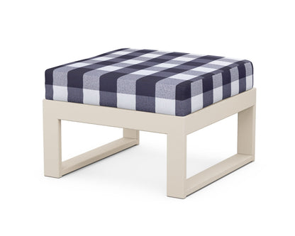 Unbranded Modular Ottoman - Modern in Sand / Buffalo Plaid Navy