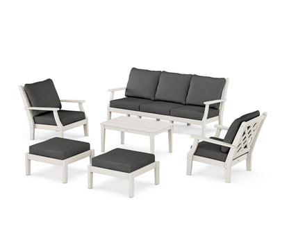 Country Living Wovendale 6-Piece Lounge Sofa Set in Sand / Spectrum Carbon