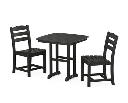 POLYWOOD® La Casa Café Side Chair 3-Piece Dining Set in Black