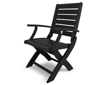 POLYWOOD® Signature Folding Chair in Black