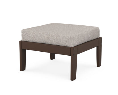 Unbranded Modular Ottoman - Classic in Mahogany / Weathered Tweed