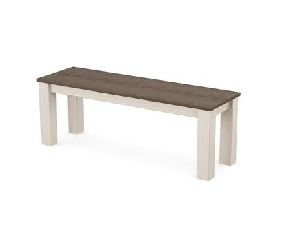POLYWOOD® Studio Parsons 48" Bench in Sand / Kona