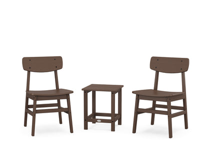 POLYWOOD® Modern Studio Urban Chair 3-Piece Seating Set in Mahogany