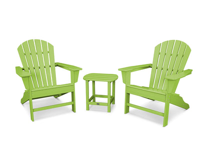 POLYWOOD® South Beach Adirondack 3-Piece Set in Lime