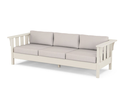 Martha Stewart by POLYWOOD® Acadia Deep Seating Sofa in Sand / Dune Burlap