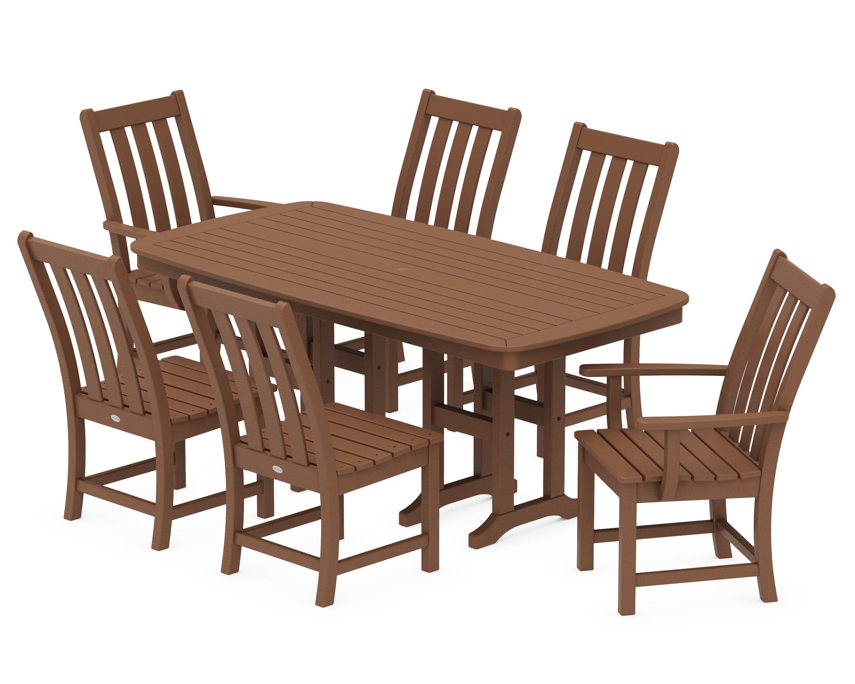 POLYWOOD® Vineyard 7-Piece Dining Set in Teak