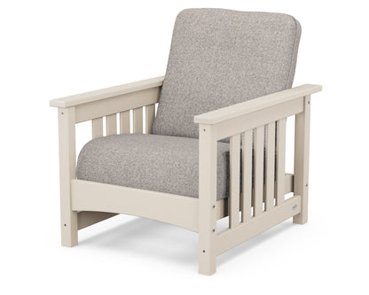 POLYWOOD® Club Mission Chair in Sand / Weathered Tweed