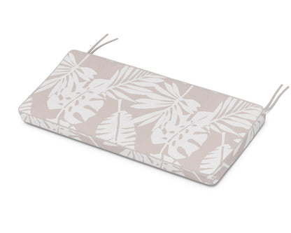 Martha Stewart by POLYWOOD® Chinoiserie Bench Seat Cushion in Leaf Dune Burlap