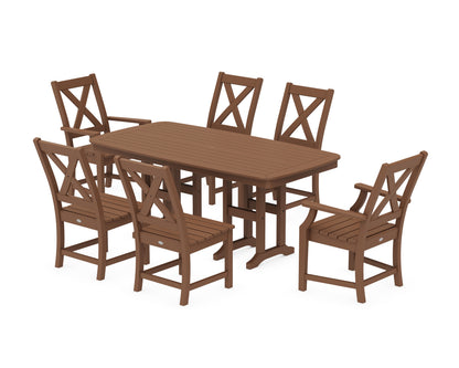 POLYWOOD® Braxton 7-Piece Dining Set in Teak