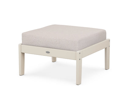 POLYWOOD® Braxton Deep Seating Ottoman in Sand / Dune Burlap