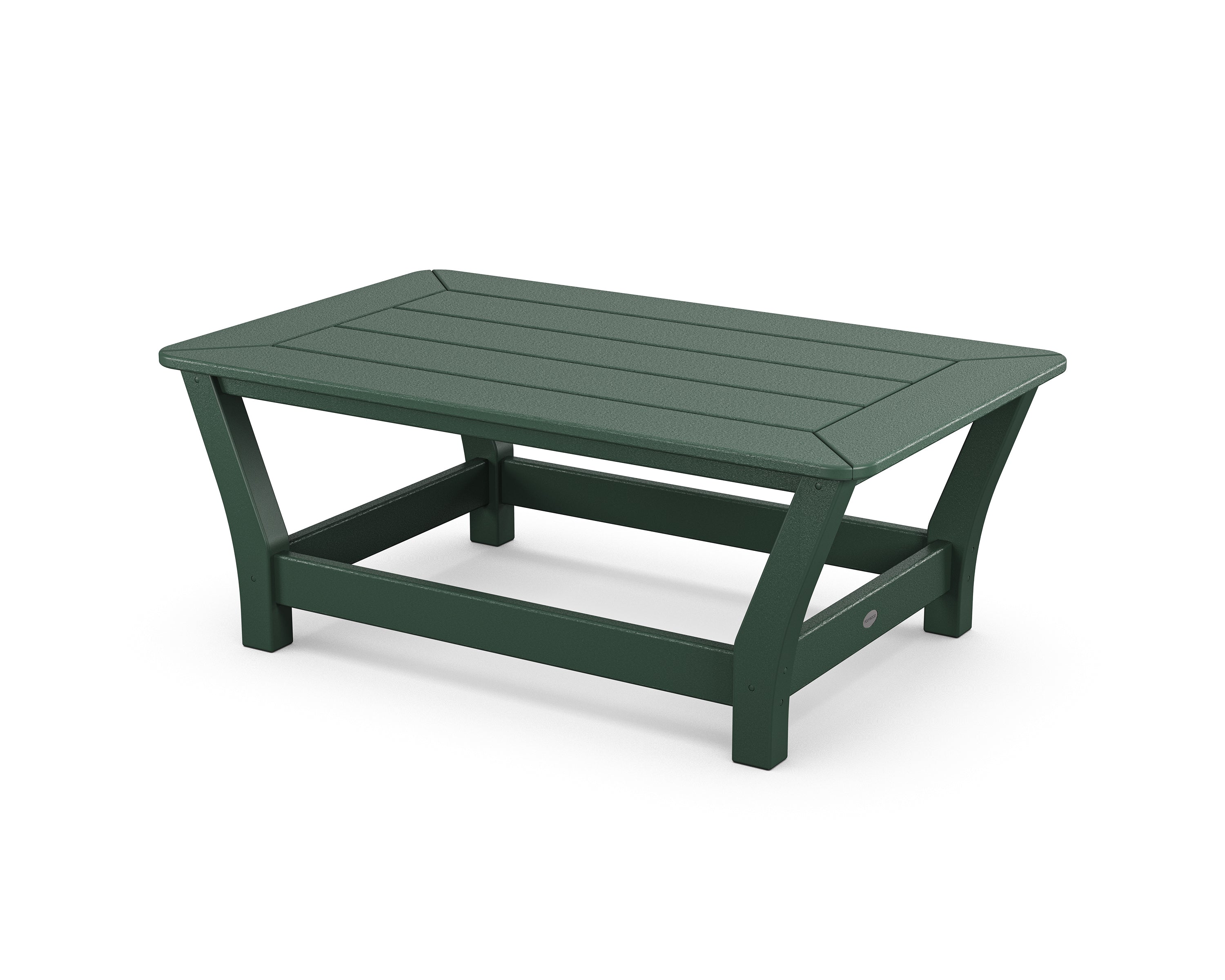 POLYWOOD® Harbour Slat Coffee Table in Green