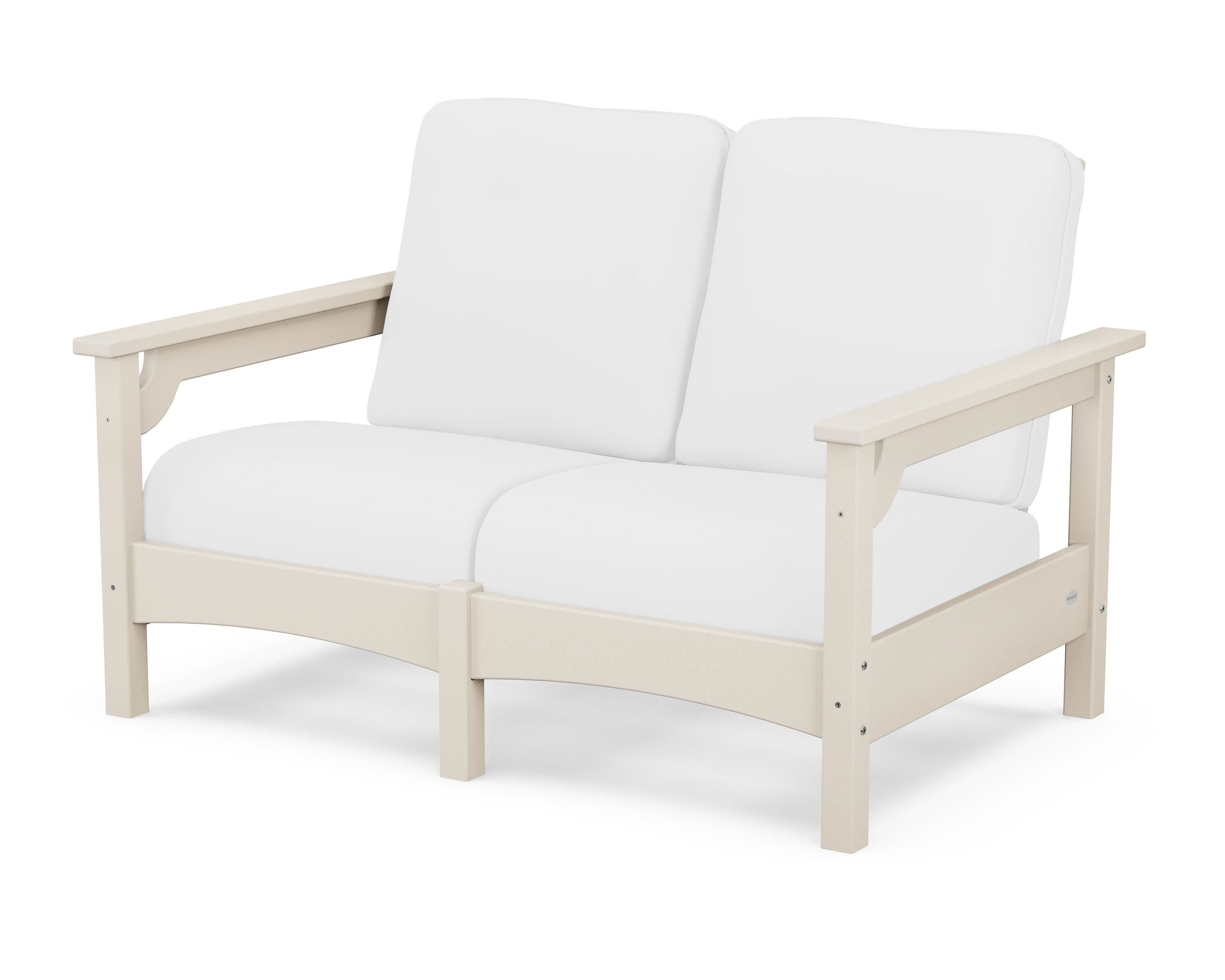 POLYWOOD® Club Loveseat in Sand / Natural